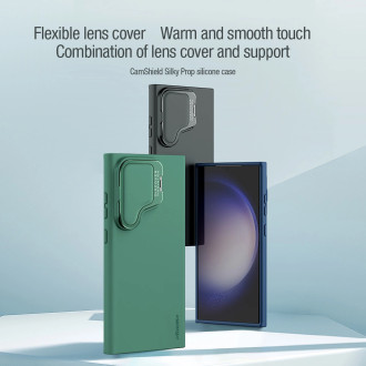 Silikonové pouzdro Nillkin CamShield Silky Prop pro Samsung Galaxy S24 Ultra - černé