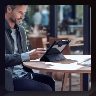 Pouzdro Nillkin Bumper Leather Case Pro pro Samsung Galaxy Tab S9 FE+ - černé