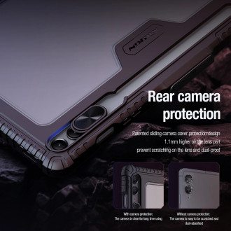 Pouzdro Nillkin Bumper Leather Case Pro pro Samsung Galaxy Tab S9 FE+ - černé