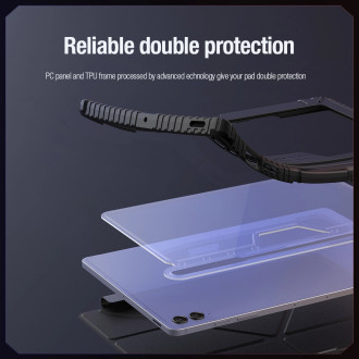 Pouzdro Nillkin Bumper Leather Case Pro pro Samsung Galaxy Tab S9 FE+ - černé