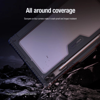 Pouzdro Nillkin Bumper Leather Case Pro pro Samsung Galaxy Tab S9 FE+ - černé