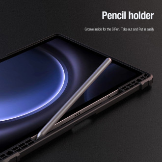 Pouzdro Nillkin Bumper Leather Case Pro pro Samsung Galaxy Tab S9 FE+ - černé