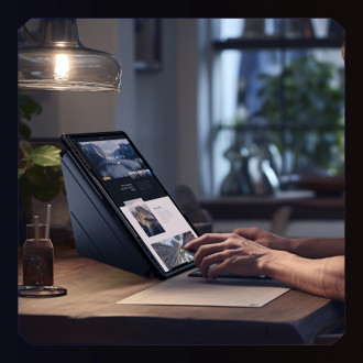Pouzdro Nillkin Bumper Leather Case Pro pro Samsung Galaxy Tab S9 Ultra - černé