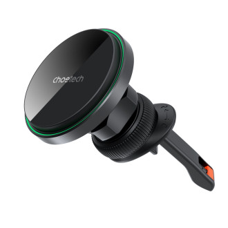 Magnetický držák do auta Choetech T204-F s 15W bezdrátovým nabíjením - černý