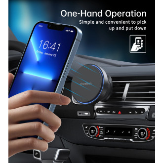 Magnetický držák Choetech T205-F s 15W indukční nabíječkou - černý