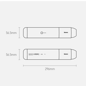 Baseus A3 akumulátorový vysavač do auta 135 W 15000 Pa stříbrný (CRXCQA3-0S)