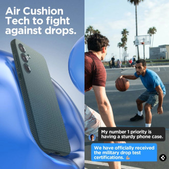 Pouzdro Spigen Liquid Air pro Samsung Galaxy A35 5G - zelené