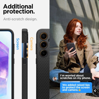 Pouzdro Spigen Liquid Air pro Samsung Galaxy A55 5G - matné černé