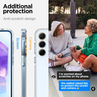 Pouzdro Spigen Ultra Hybrid pro Samsung Galaxy A55 5G - průhledné