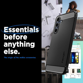 Pouzdro Spigen Rugged Armor pro Samsung Galaxy A55 5G - matné černé