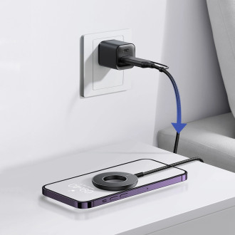 Bezdrátová magnetická nabíječka Joyroom 15W černá (JR-WQM03)