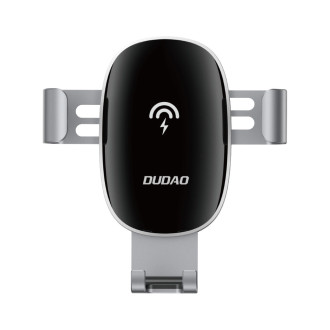 Dudao 15W Wireless Qi Charger Gravity Car Holder for Air Vent Grille Black (F3PRO)