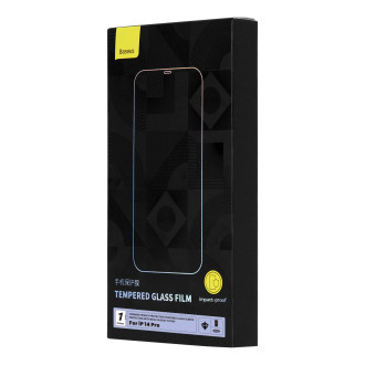 Baseus Privacy Tempered Glass pro iPhone 14 Pro Full Screen 0,4mm Privacy Filter Anti Spy + montážní sada