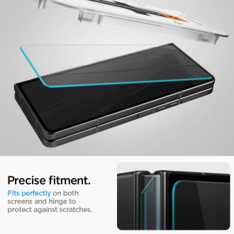 TEMPERED GLASS Spigen &quot;EZ FIT&quot; + HINGE FILM GALAXY WITH FOLD 4