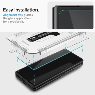 TEMPERED GLASS Spigen &quot;EZ FIT&quot; + HINGE FILM GALAXY WITH FOLD 4