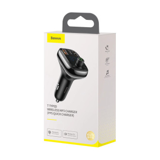 Bluetooth vysílač / nabíječka do auta Baseus S-13 (Overseas Edition) - černá