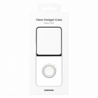 Silikonové pouzdro Gadget pro Samsung Galaxy Z Flip 5 - průhledné