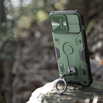 Magnetické pouzdro Nillkin CamShield Armor Pro pro iPhone 14 Pro Magnetický kryt MagSafe s krytem fotoaparátu černý