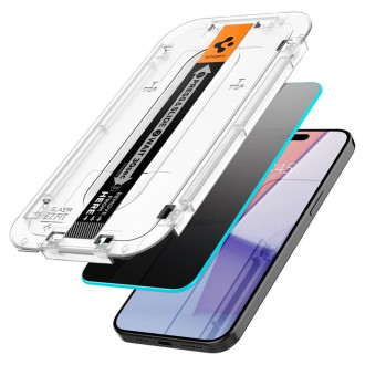 TEPELNÉ SKLO Spigen GLAS.TR &quot;EZ FIT&quot; 2 BALENÍ IPHONE 15 PRO OCHRANA OSOBNÍCH ÚDAJŮ