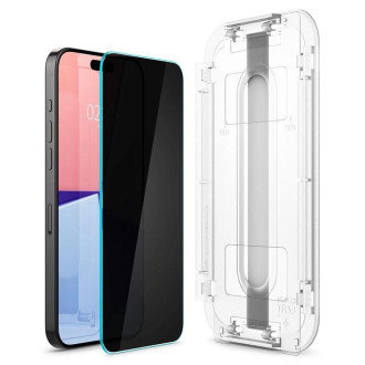 TEPELNÉ SKLO Spigen GLAS.TR &quot;EZ FIT&quot; 2 BALENÍ IPHONE 15 PRO OCHRANA OSOBNÍCH ÚDAJŮ