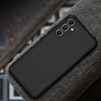 Pevné pouzdro pro Samsung Galaxy A34 5G + stojan na telefon Nillkin Super Frosted Shield - Bílý