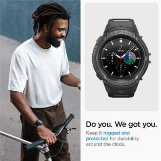 Spigen RUGGED ARMOR &quot;PRO&quot; GALAXY Watch 5 PRO (45 MM) BLACK