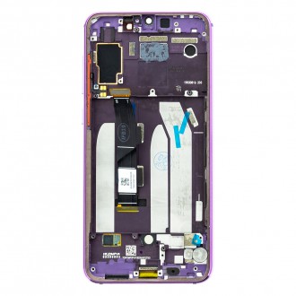 LCD Display + Dotyková Deska + Přední Kryt pro Xiaomi Mi9 SE Purple
