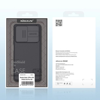 Kryt Nillkin CamShield Pro Case pro Xiaomi Redmi Note 12 Pro / Poco X5 Pro 5G Kryt s krytem fotoaparátu černý