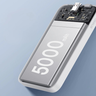 Baseus mini power banka 5000mAh 20W + USB-C kabel (20V/3A) - bílá