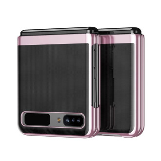 Plating Case hard case Electroplating frame Cover for Samsung Galaxy Z Flip pink