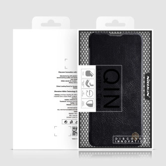Nillkin Qin Case Cover for Xiaomi Redmi Note 11 Pro+ (Čína) / Redmi Note 11 Pro (Čína) / Mi11i HyperCharge Camera Protector Holster Cover Flip Case Br