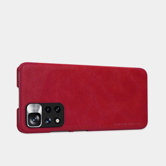 Nillkin Qin Case Cover for Xiaomi Redmi Note 11 Pro+ (Čína) / Redmi Note 11 Pro (Čína) / Mi11i HyperCharge Camera Protector Holster Cover Flip Case Br