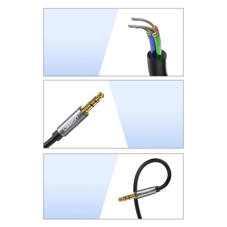 Ugreen adapter cable extension AUX mini jack 3.5 mm 1.5m blue (AV118)