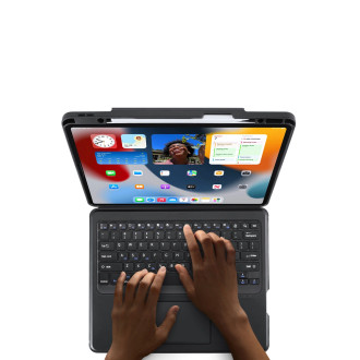 Dux Ducis DK Series Bluetooth klávesnice pouzdro pro Apple iPad Pro 12.9 (2020/2021/2022) – černé