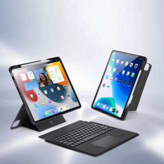 Dux Ducis DK Series Bluetooth klávesnice pouzdro pro Apple iPad Pro 12.9 (2020/2021/2022) – černé