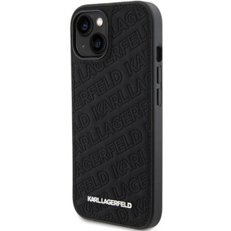Pouzdro Karl Lagerfeld Quilted K Pattern pro iPhone 15 Plus / 14 Plus - černé