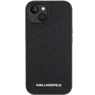 Pouzdro Karl Lagerfeld Quilted K Pattern pro iPhone 15 Plus / 14 Plus - černé