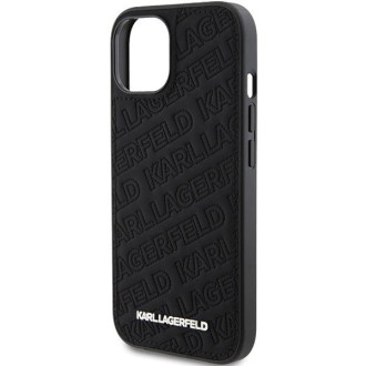 Pouzdro Karl Lagerfeld Quilted K Pattern pro iPhone 15 Plus / 14 Plus - černé
