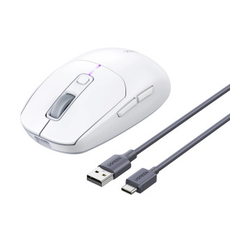 Počítačová myš Ugreen MU103 Bluetooth 5.0 / 2,4GHz USB přijímač - bílá