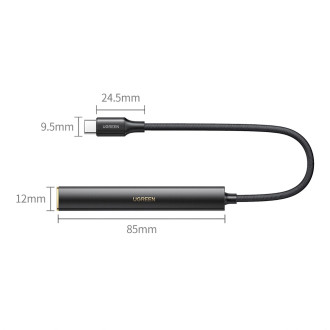Ugreen CM545 DAC sluchátkový zesilovač z USB-C na 3,5mm mini jack - černý