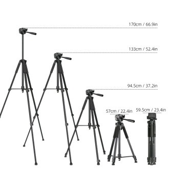 Hliníkový fotografický stativ s nastavitelnou základnou - šedý