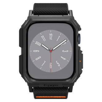 Pouzdro Spigen Lite Fit Pro s páskem pro Apple Watch 4 / 5 / 6 / 7 / 8 / 9 / SE (44 / 45 mm) - matná černá