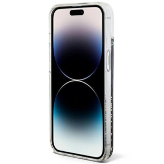 Pouzdro Guess Liquid Glitter Marble pro iPhone 14 - černé