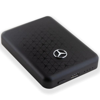 Powerbanka Mercedes Stars Pattern MagSafe 15W 5000mAh - černá