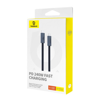 Baseus CB000068 USB-C - USB-C kabel 240W PD 8K 60Hz 1m - černý