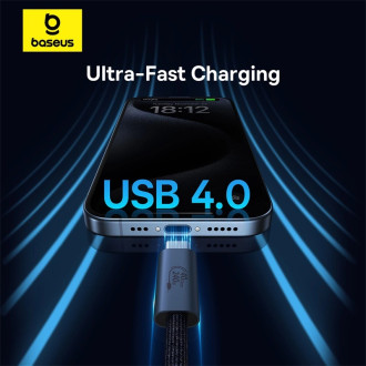 Baseus CB000068 USB-C - USB-C kabel 240W PD 8K 60Hz 1m - černý