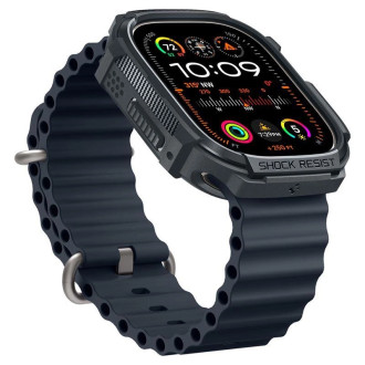 Pouzdro Spigen Rugged Armor pro Apple Watch Ultra 1 / 2 (49 mm) - tmavě šedé