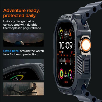 Pouzdro Spigen Rugged Armor pro Apple Watch Ultra 1 / 2 (49 mm) - tmavě šedé