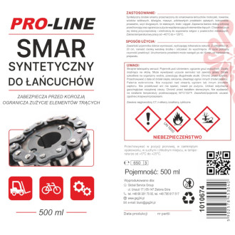 Syntetické mazivo na řetěz PRO-LINE sprej 500ml