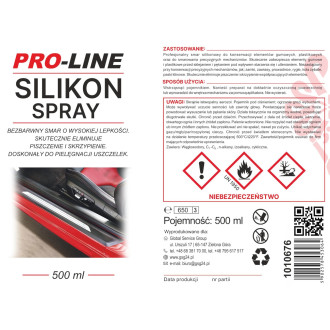Silikonový sprej pro péči o těsnění PRO-LINE 500ml